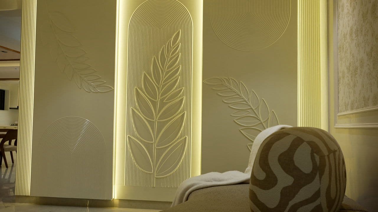 Illuminated feature wall